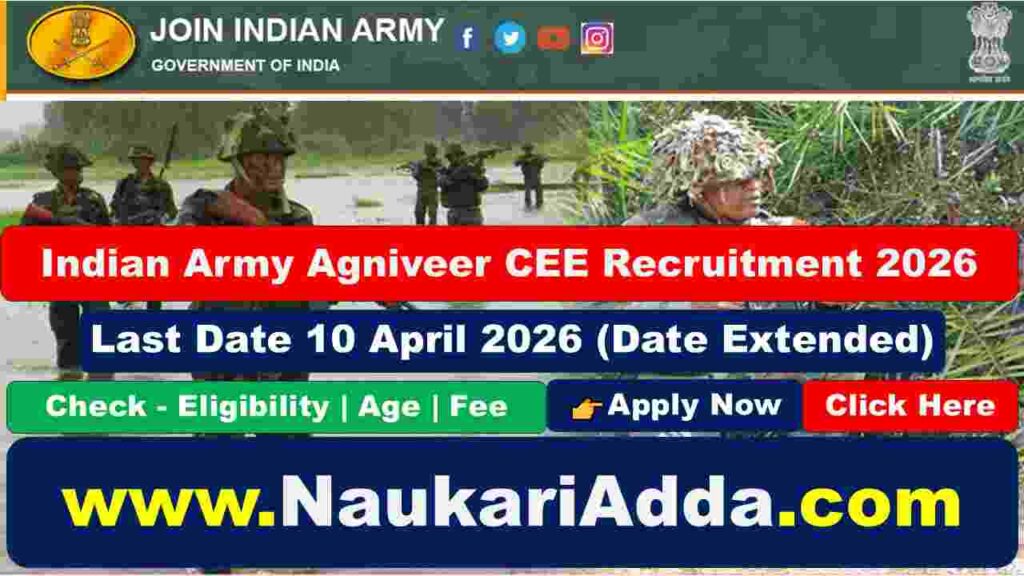 Indian Army Agniveer CEE 2026 Naukari Adda