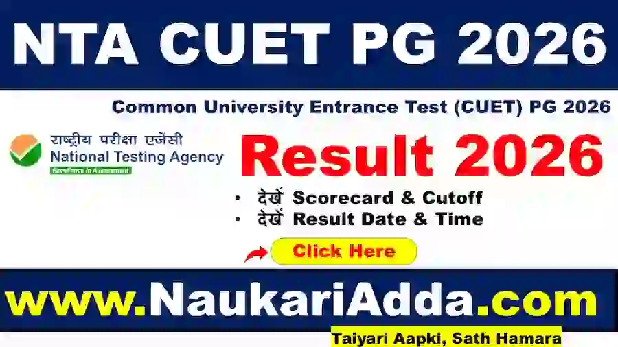 CUET PG Result 2026 Naukari Adda