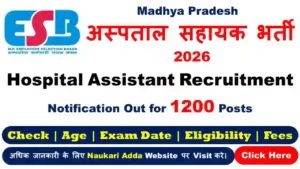 MPESB Hospital Assistant Recruitment 2026 Naukari Adda