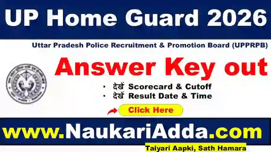 UP Home Guard Answer Key 2026 Naukari Adda