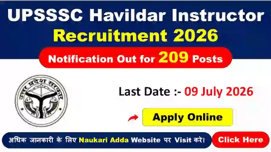 UPSSSC Havildar Instructor Recruitment 2026 Naukari Adda