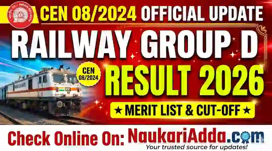 Railway RRB Group D Result 2026 Naukari Adda
