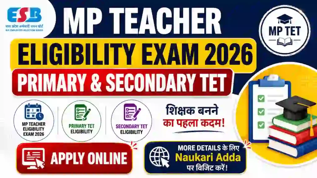 MPESB Primary & Secondary Teachers Online Form 2026