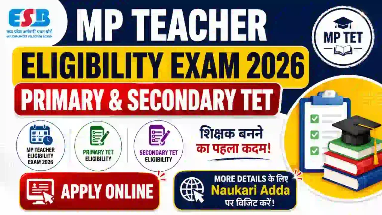 MPESB Primary & Secondary Teachers Online Form 2026