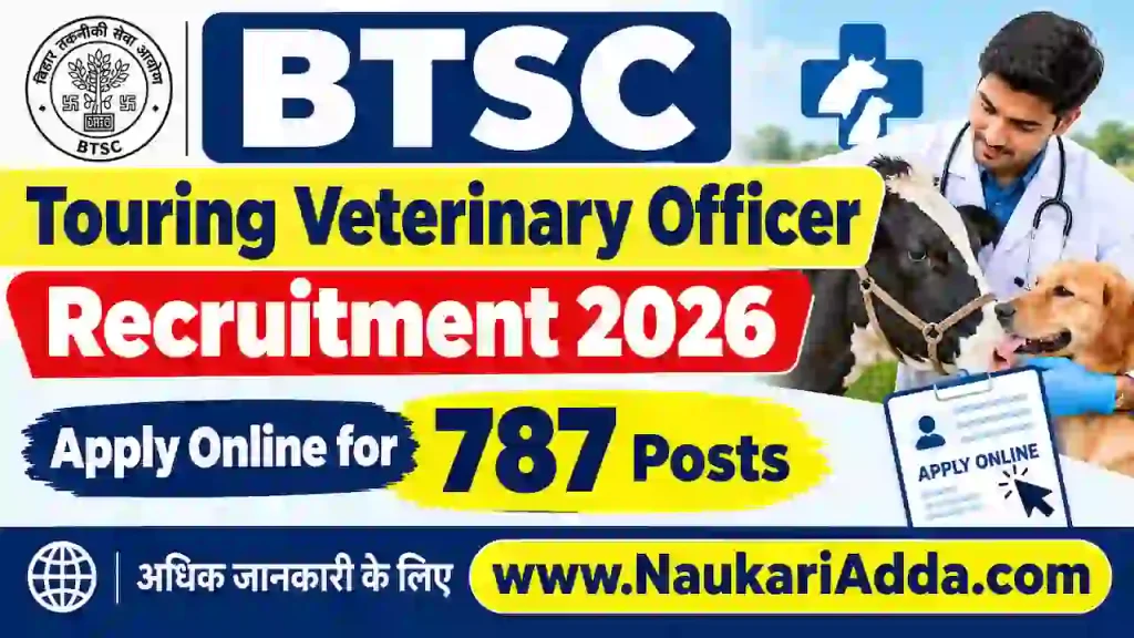 BTSC Touring Veterinary Officer Recruitment 2026