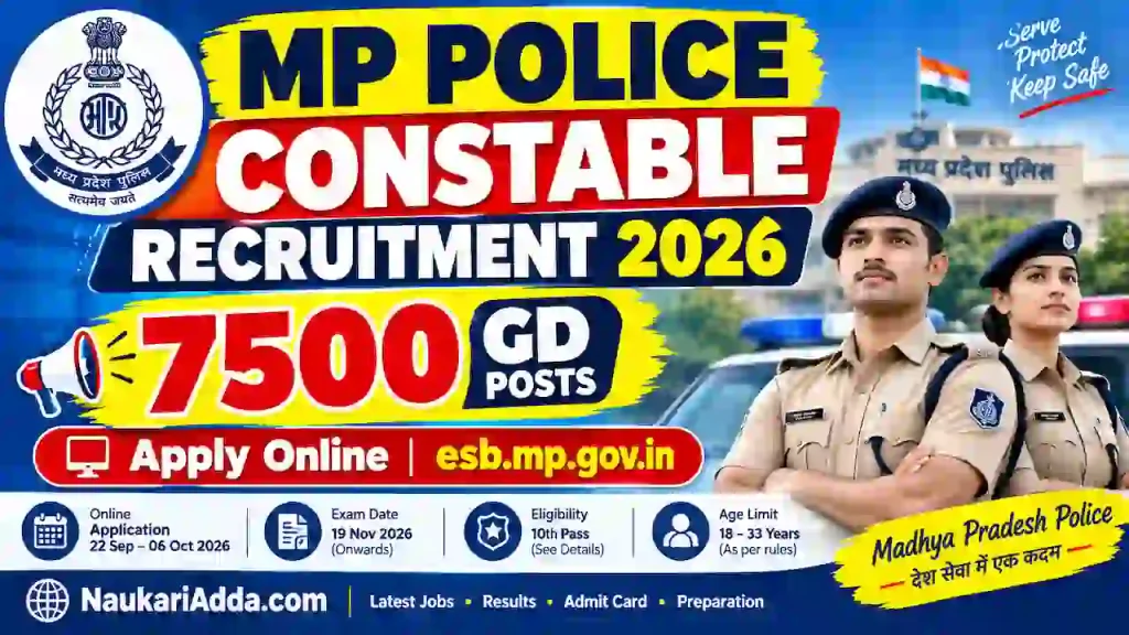 MP Police Constable Recruitment 2026