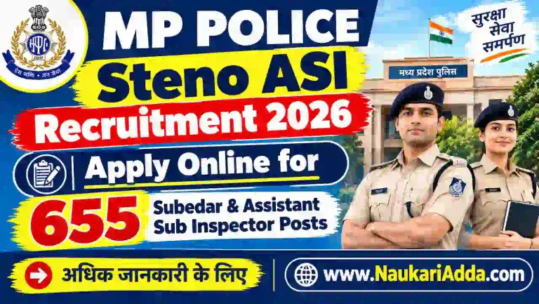 MP Police Steno ASI Recruitment 2026