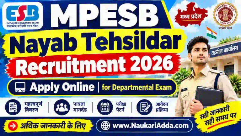 MPESB Nayab Tehsildar Recruitment 2026
