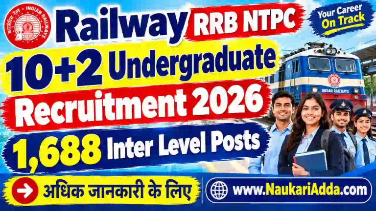 RRB NTPC Undergraduate Recruitment 2026