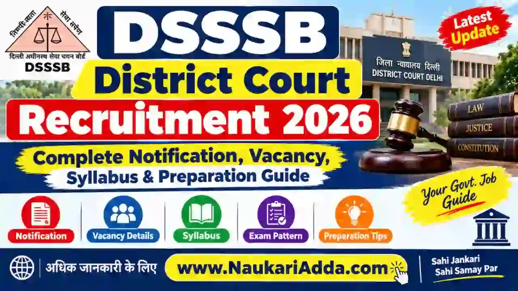 DSSSB District Court Recruitment 2026